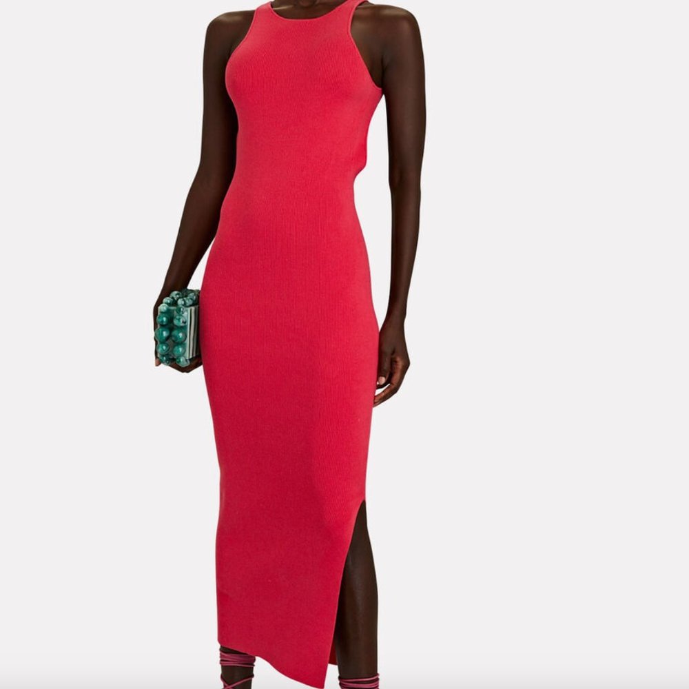 ANNA QUAN JEMMA OPEN-BACK COTTON-BLEND MAXI DRESS - Picture 5 of 8